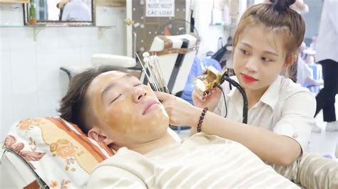 베트남 로컬 이발소 서비스 Barber Shop Vietnam With Cute Girl Massage Asmr Youtube