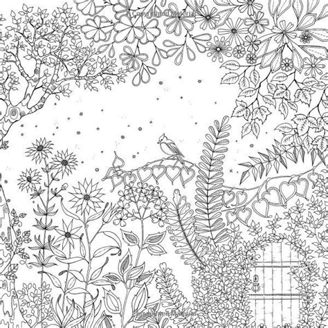 Find more coloring pages >. Inspirational coloring pages from Secret Garden, Enchanted Forest ... | Garden coloring pages