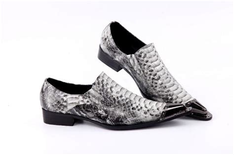 New Arrival Snakeskin Wedding Party Dress Shoes Hombre Sapatos Pointed