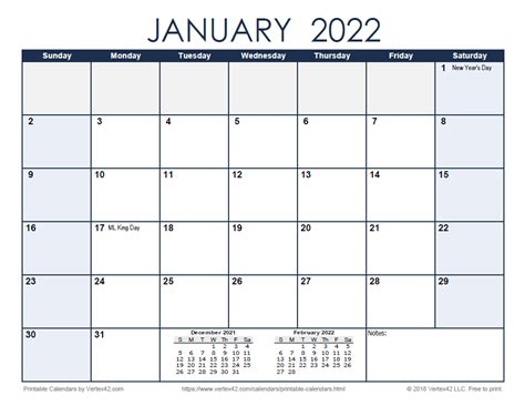 2022 Calendar By Month