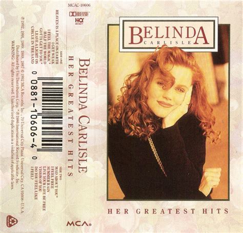 Belinda Carlisle Her Greatest Hits 1992 Cassette Discogs