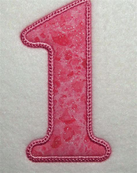 Embroidery Design 1st Birthday Number 1 Applique Machine Etsy