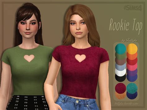 The Sims Resource Trillyke Rookie Top