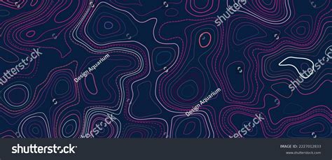 Topographic Linear Background Abstraction Place Text Stock Vector