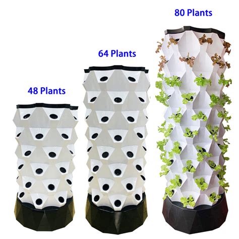 Vertical Aeroponics System Home Tower Gardening Indoor Hydroponic