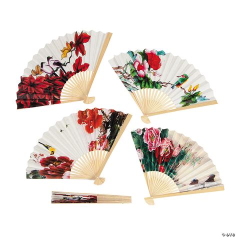 Oriental Folding Hand Fan Assortment
