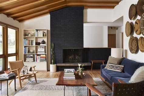20 Mid Century Modern Brick Fireplace