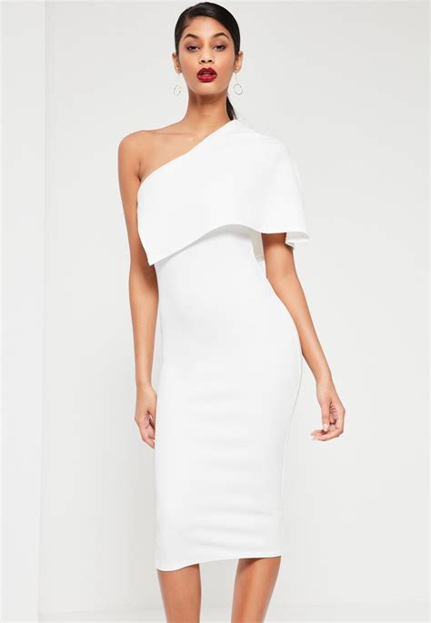White One Shoulder Dress Dress Xy
