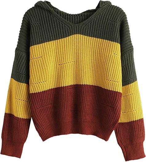 Show Show Fashion Sweater Suéter Para Mujer Con Capucha Color De
