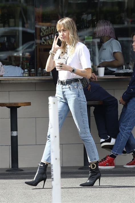 Miley Cyrus In Denim Out And About In Los Angeles 10192019 Hawtcelebs