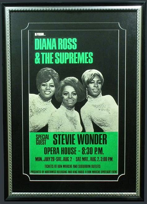 1969 Concert Poster — Diana Ross And The Supremes With Special Guest