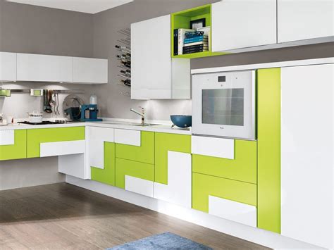 desain dapur sederhana hijau