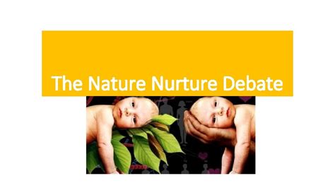 The Nature Nurture Debate Introduction To The Debates