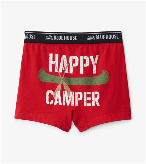 Happy Camper Boys Boxer Briefs Little Blue House Ca