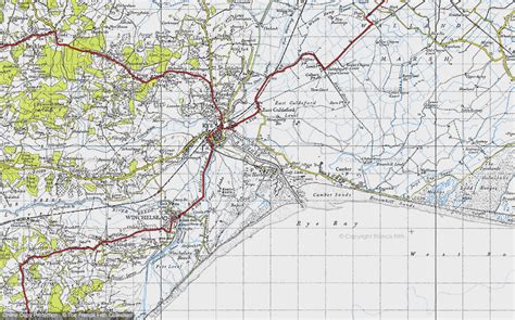 Historic Ordnance Survey Map Of Rye Harbour 1940