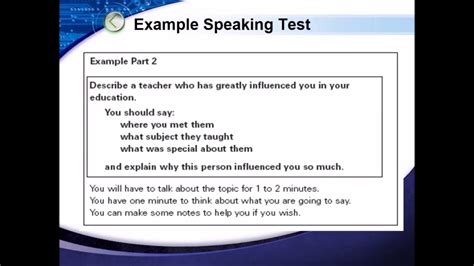 Ielts Speaking Test Introduction Youtube