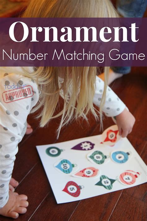 Toddler Approved Ornament Number Matching Game Free Printable