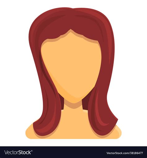 Silky Hair Icon Cartoon Style Royalty Free Vector Image