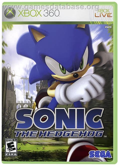 Sonic The Hedgehog Microsoft Xbox 360 Artwork Box