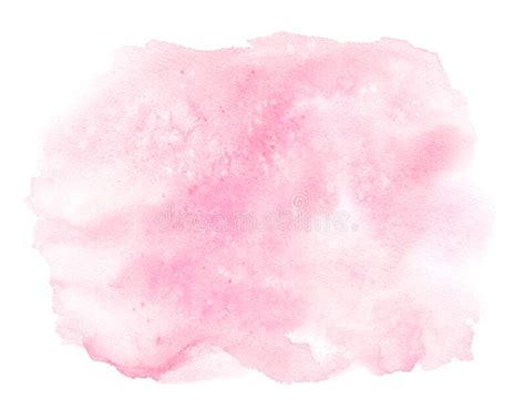 Abstract Watercolor Light Pink Brush Stroke With Stains Stock Illustration Illustration Of