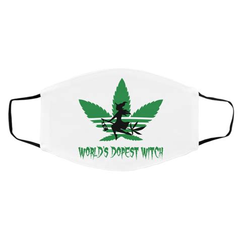 Cannabis Worlds Dopest Witch Face Mask