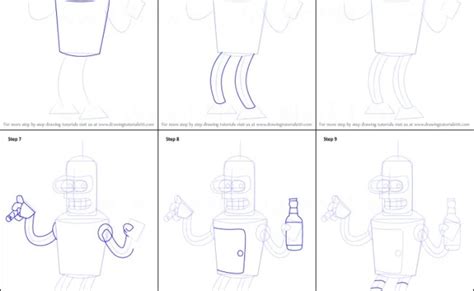 How To Draw Bender From Futurama Draw Central Otosection