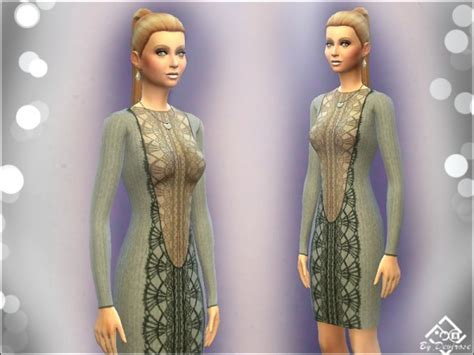 The Sims Resource Lace Dresses By Devirose • Sims 4 Downloads