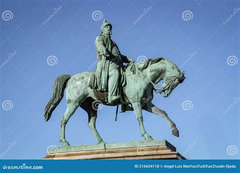 The Bronze Equestrian Statue Of Frederick Vii 1873 Stock Photo