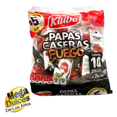 PAPAS KIUBO CASERAS FUEGO 28 GR GONAC MegaDulces
