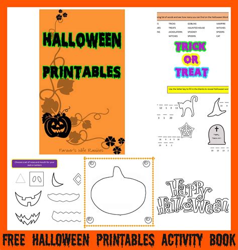 My froggy stuff 48 my froggy stuff wallpaper printables on. Free Halloween Printables Activity Book - Farmer's Wife ...