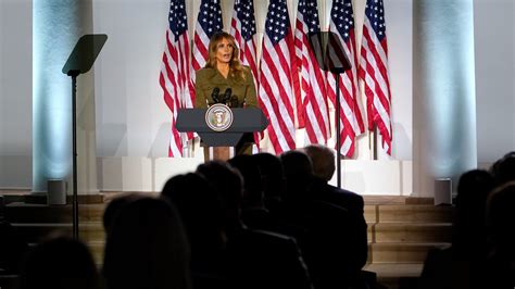 Melania Trump Expresses Sympathy On Virus In Rnc Speech The New