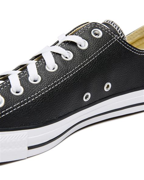 Converse Womens Chuck Taylor All Star Leather Ox Shoe Black Surfstitch