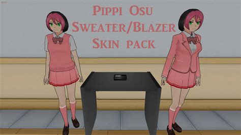Yandere Simulator Pippi Osu Sweaterblazer Dl By Grav33 On Deviantart