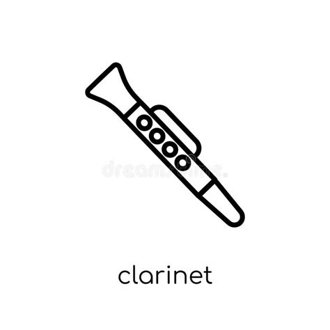 Clarinet Icon From Music Collection Stock Vector Illustration Of