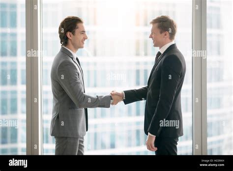 Business People Making Deal Stock Photo Alamy