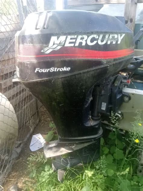 2003 Mercury 25 Hp 4 Stroke 20 Outboard Boat Motor Engine Four Stroke