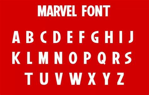 Marvel Font Free Download Fonty Fonts