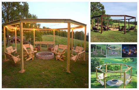 Diy Pergola Firepit Swings Tutorial Vlrengbr