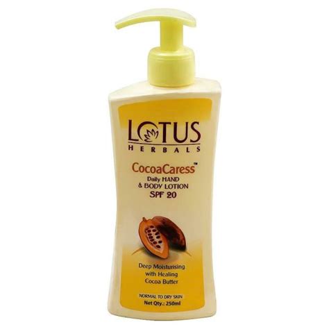 Lotus Herbals Cocoa Caress Spf 20 Hand And Body Lotion For Normal To Dry
