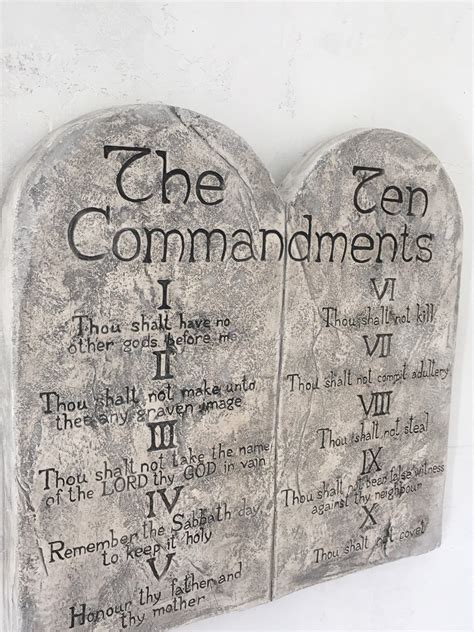 10 Commandments Wall Art Religion Biblican Story Ten Etsy Canada