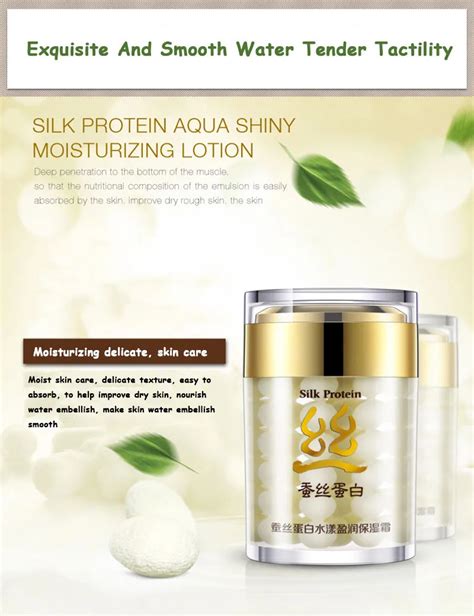 Bioaqua Brand Silk Protein Deep Moisturizing Face Cream Shrink Pores Skin Care Anti Wrinkle
