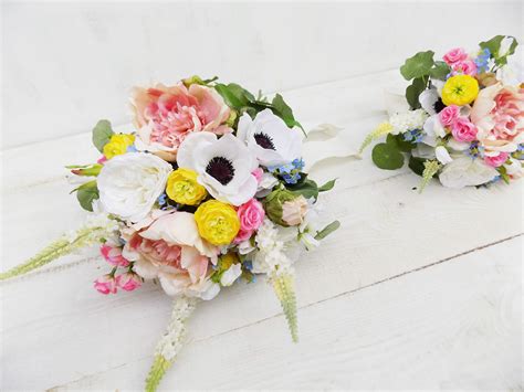 Get contact details & address of companies manufacturing and supplying artificial flowers, fake artificial silk flower arrangements and bouquets. Boho wildflower bridal bouquet bridesmaid artificial silk ...