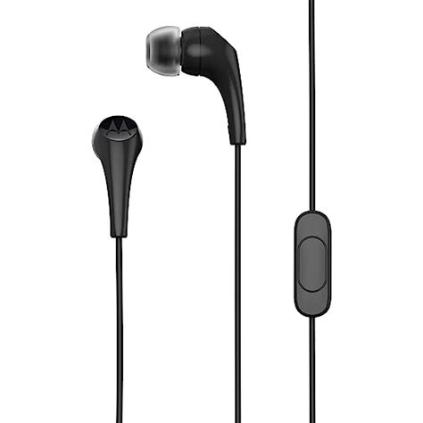 Motorola Earbuds 2 Wired In Ear Headphone With Mic Black
