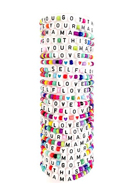 custom word bracelet custom bracelets word bracelet acrylic letters