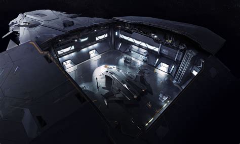 Rsi Polaris Corvette Class Capital Ship Hangar Star Citizen