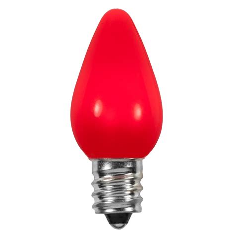 C7 Red Smooth Led Christmas Light Bulbs