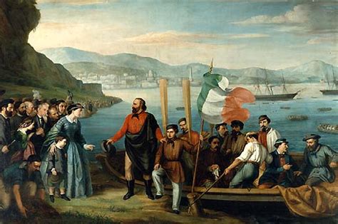 1860 Giuseppe Garibaldi Sails Towards Southern Italy On A Mission Of