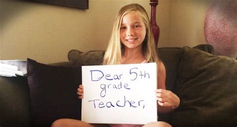 Girl Has A Stunning Message For Her Fifth Grade Teacher Viral Videos