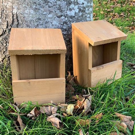 Wooden Robin Birdhouse Garden Nest Boxes Etsy UK Bird House