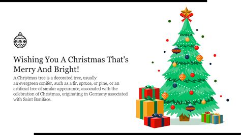 Buy Christmas Tree Powerpoint Template For Slides